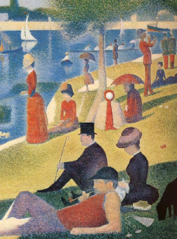 Georges Seurat A sondagseftermiddag pa on Allow to Magnifico Jatte oil painting image